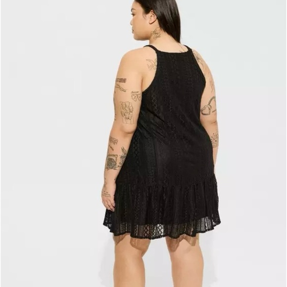 NWT Torrid Mini‎ Geo Lace Cami Trapeze Dress - Picture 4 of 10